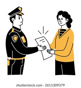 character-doing-police-complaint-hand-260nw-2611309379