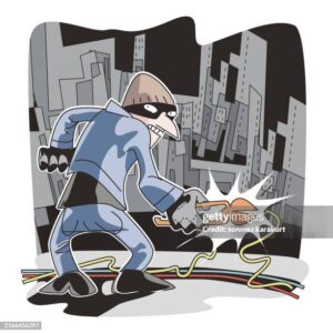 Vector Thief cuts the city's cables at night
