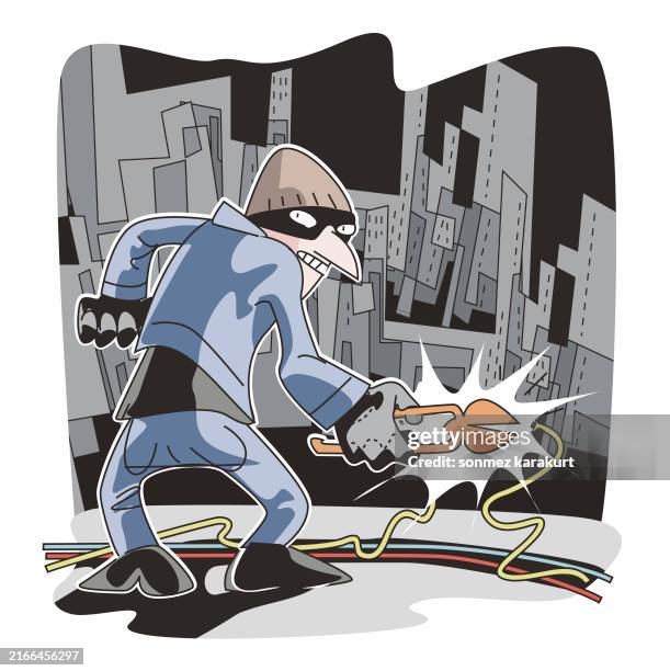 Vector Thief cuts the city's cables at night